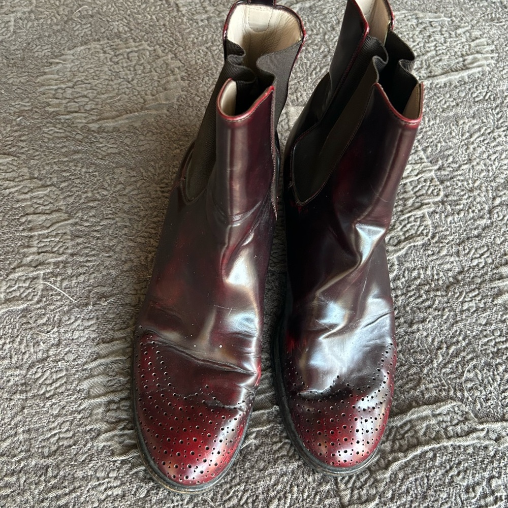 Ferragamo  Leather Ankle Boots